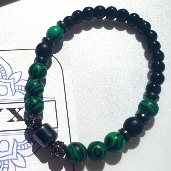 kali protection jewelry Other - Men's Energy bracelet Onyx black Diamond